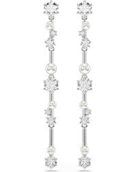 Swarovski - Constella Crystal Pearl Drop Earrings - Lyst