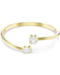 Swarovski - Imber Bangle, Mixed Cuts, 18K Finish - Lyst