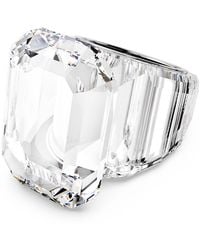 Swarovski - Anillo de cóctel lucent, talla octogonal - Lyst
