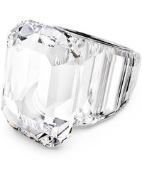 Swarovski - Lucent cocktailring, oktagon-schliff - Lyst