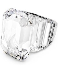 Swarovski - Lucent cocktailring, oktagon-schliff - Lyst
