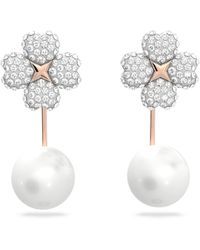 Swarovski - Boucles d'oreilles transformables latisha - Lyst