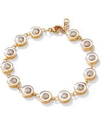 SYNAJEWELS Cosmic Mother Of Pearl Diamond Bracelet - Metallic
