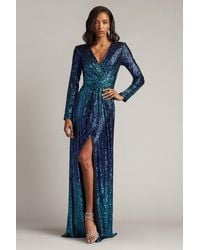 Tadashi Shoji - Ansel Sequin Gown-Royom - Lyst