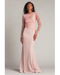 Tadashi Shoji - Caliste Embroidered Crepe Gown - Lyst
