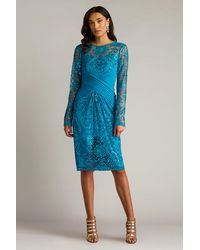 Tadashi Shoji - Coates Sequin Embroidered Dress-Marin - Lyst