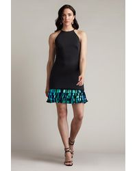 Tadashi Shoji - Selena Neoprene Sequin-Fringe Mini Dress - Lyst