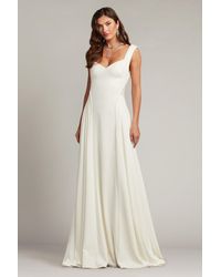 Tadashi Shoji - Callaway Draped Open Back Gown - Lyst