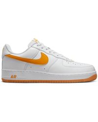 Air force 1 leather low trainers Nike x Supreme White size 45 EU