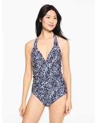 Talbots - Aqua Club Coral Reef Halter Tankini - Lyst