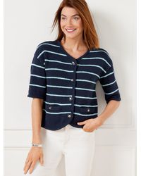 Talbots - Elbow Sleeve Sweater Jacket - Lyst