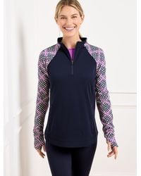 Talbots - Performance Interlock Half-zip Pullover Sweater - Lyst