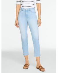 Talbots - Straight Crop Lightweight Jeans - Lyst