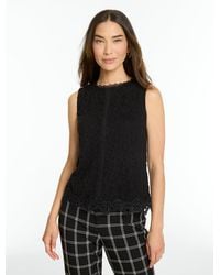 Talbots - Sleeveless Stretch Lace Knit Top - Lyst