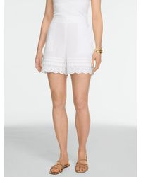 Talbots - Eyelet Pull-on Shorts - Lyst