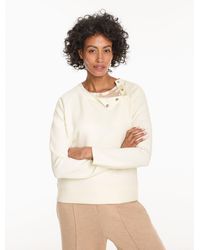 Talbots - Airknit Stretch Snap Raglan Pullover Sweater - Lyst