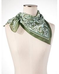 Talbots - Royal Medallion Square Scarf - Lyst