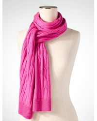Talbots - Soft Cable Knit Scarf - Lyst
