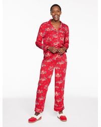 Printfresh - Satin Long Pajama Set - Lyst