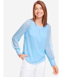 Talbots - Tie-back Crinkle Top - Lyst