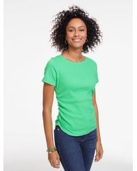 Talbots - Jacquard Knit Crewneck Top - Lyst