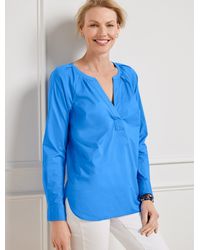 Talbots - Poplin Top - Lyst