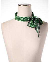 Talbots - Graphic Leaves Diamond Scarf - Lyst