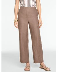 Talbots - Classic Linen Straight Ankle Pants - Lyst