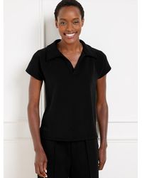Talbots - Airknit Stretch Johnny Collar Pullover Sweater - Lyst