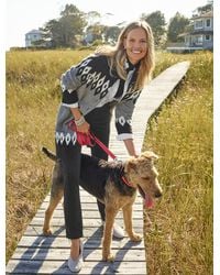 Talbots - Fair Isle Mockneck Cardigan Sweater - Lyst