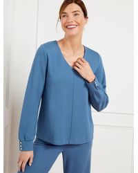 Talbots - Effortless Ultraknit V-neck Swing Top - Lyst