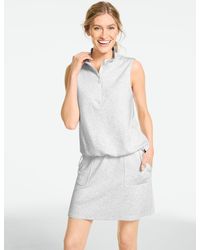 Talbots - Airknit Stretch Sleeveless Half-zip Pullover Sweater - Lyst