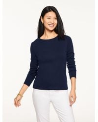 Talbots - Pima Crewneck T-shirt - Lyst