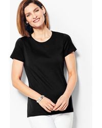 Talbots - Pima Cotton Crewneck Tee - Lyst