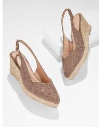 Talbots - Vivi Raffia Slingback Espadrille Wedges - Lyst