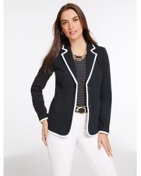 Talbots - Piqué Knit Blazer - Lyst