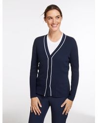 Talbots - Coolmax® Golf Cardigan Sweater - Lyst
