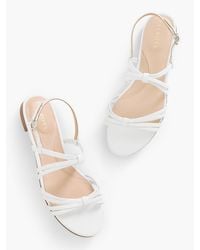 Talbots - Aria Strappy Nappa Sandals - Lyst