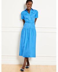 Talbots - Fresh Poplin Utility Shirtdress - Lyst
