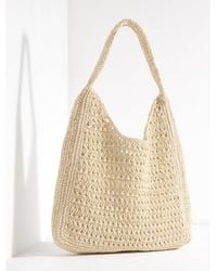 Talbots - Raffia Hobo Bag - Lyst