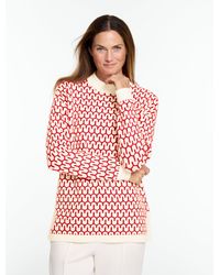 Talbots - Geo Knit Crewneck Sweater - Lyst