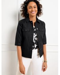 Talbots - Slub Twill Jacket - Lyst