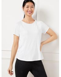 Talbots - Cool Slub Active Short Sleeve T-shirt - Lyst