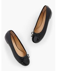 Talbots - Blair Cap Toe Nappa Ballet Flats - Lyst