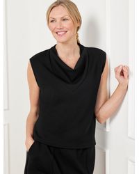 Talbots - Airknit Stretch Cowl-neck Sleeveless Tank Top - Lyst