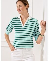 Talbots - Johnny Collar Pullover Sweater - Lyst