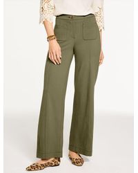 Talbots - Wide Leg Ponte Pants - Lyst