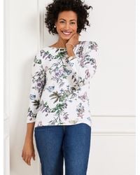 Talbots - Bateau Neck T-shirt - Lyst