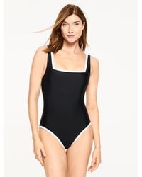 Aqua Club - Square Neck One-piece Swimsuit - Lyst