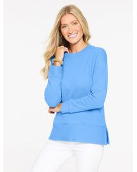 Talbots - Ottoman Knit Crewneck Tunic Sweatshirt - Lyst